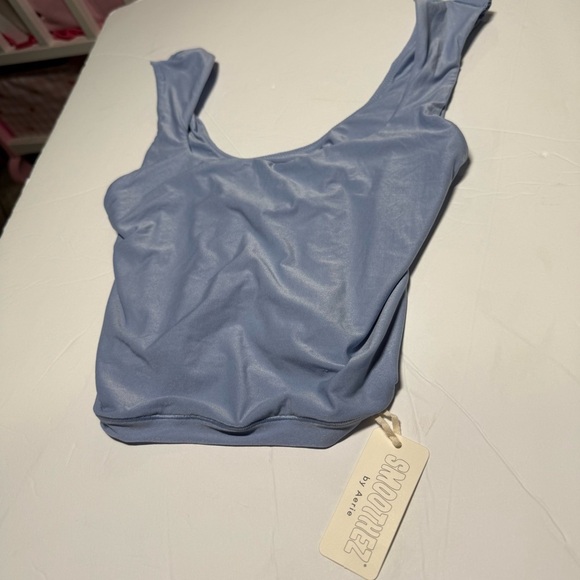 Aerie Smoothez Cami Blue Size XS NWT Super Soft Shapewear Lightweight - Picture 4 of 7